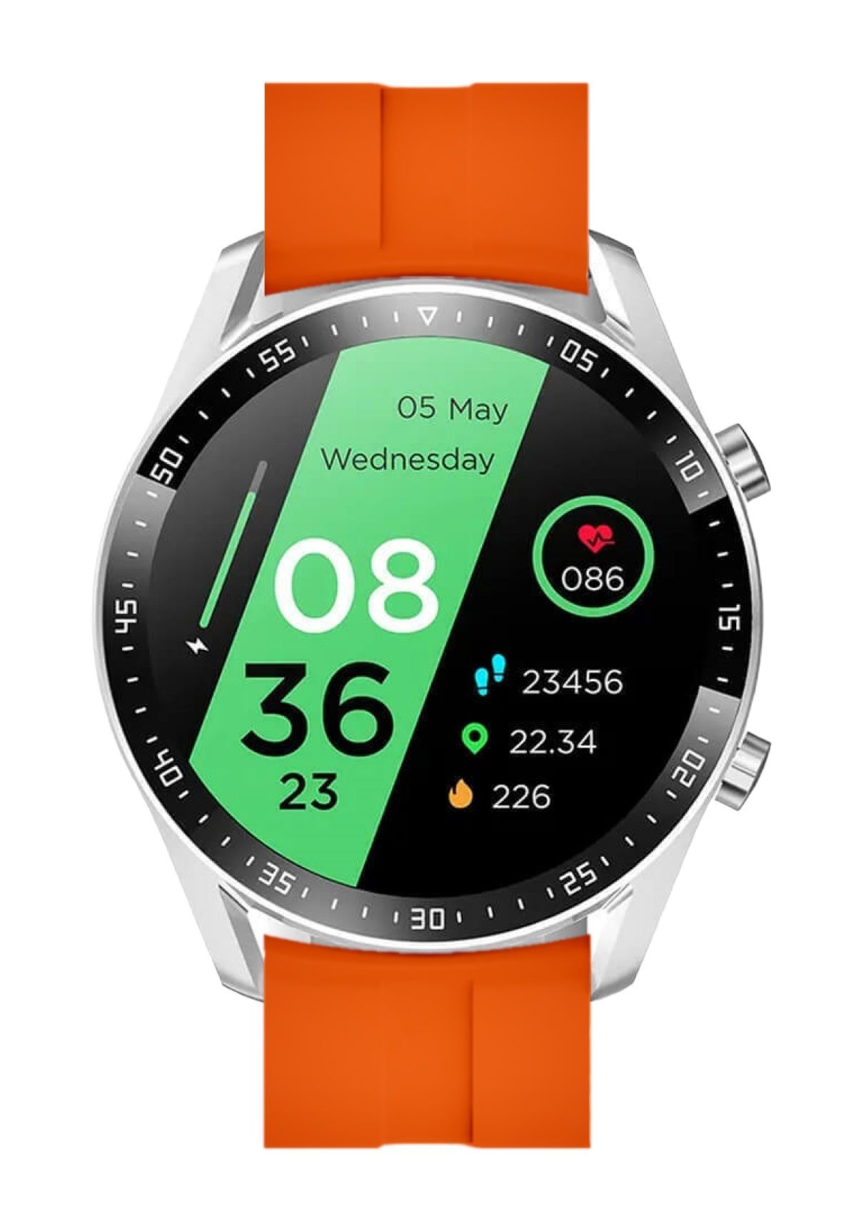 Smartwatch C300 46mm C300OS Orange Silicone