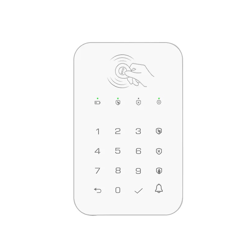 Ασύρματο πληκτρολόγιο συναγερμού K10W WHITE wireless keypad works with PGST, STANIOT alarm hosts
