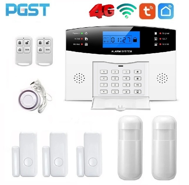 PGST Ασύρματο σύστημα συναγερμού Tuya Smart Life PG-500-C 4G/Wi-Fi