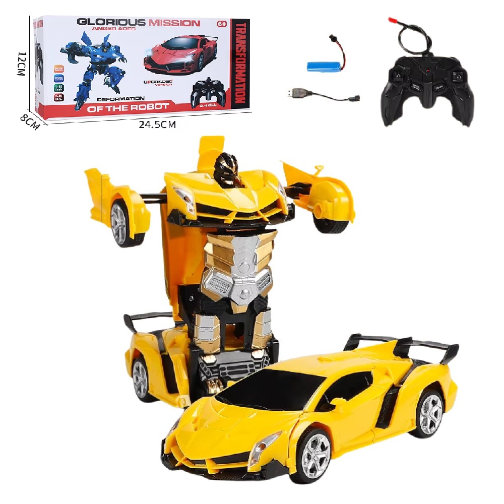 Τηλεκατευθυνόμενο Αυτοκίνητο Transformer 1/18  YELLOW χρώμα JHBPH11423Y