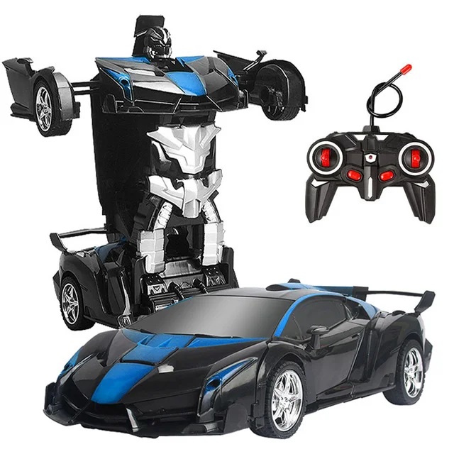 Τηλεκατευθυνόμενο Αυτοκίνητο Transformer 1/18  BLACK and BLUE χρώμα YKC001BB