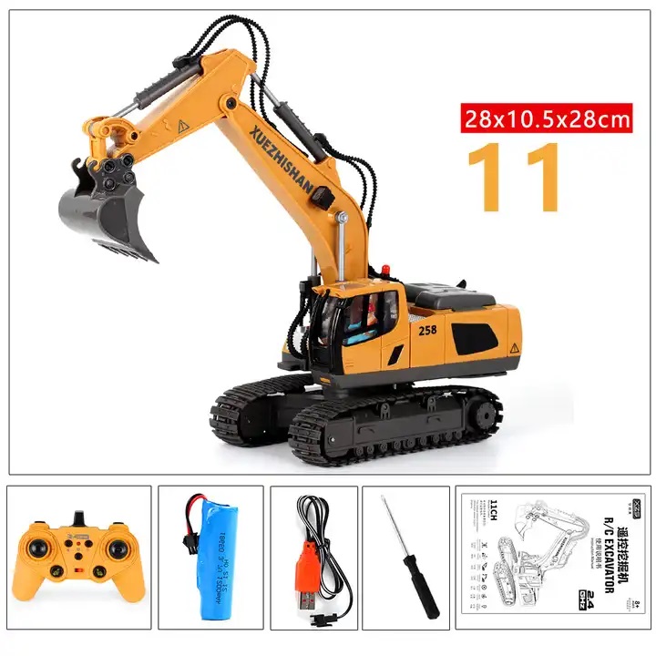 Τηλεκατευθυνόμενος Εκσκαφέας 1/20 RC excavator Yellow BC1034