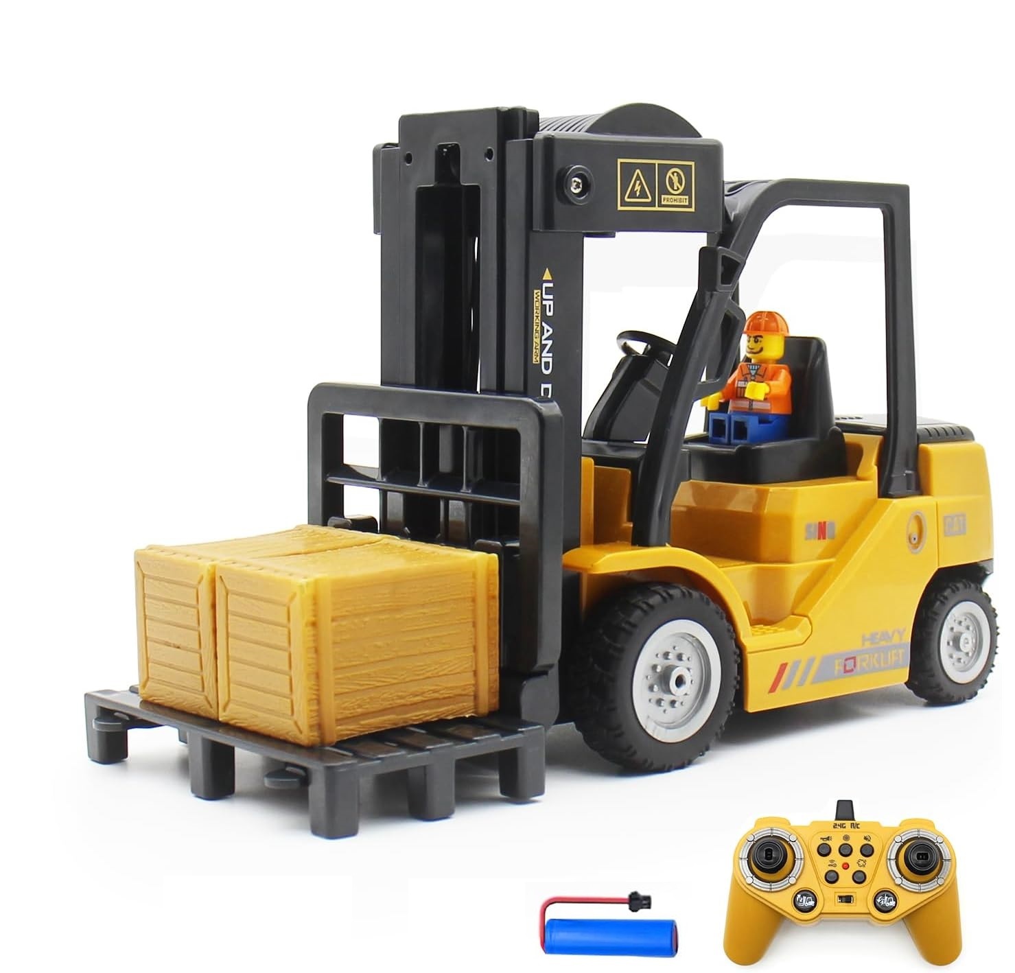 1:24 Τηλεκατευθυνόμενο Φορτηγό Forklift 2.4G Radio Control YELLOW