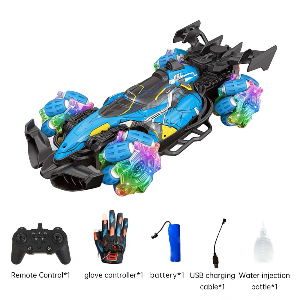 Τηλεκατευθυνόμενο Αυτοκίνητο Stunt 1/16 RC BLUE Formula car MUSIC/SPRAY/GESTURE JHBPH11050BL
