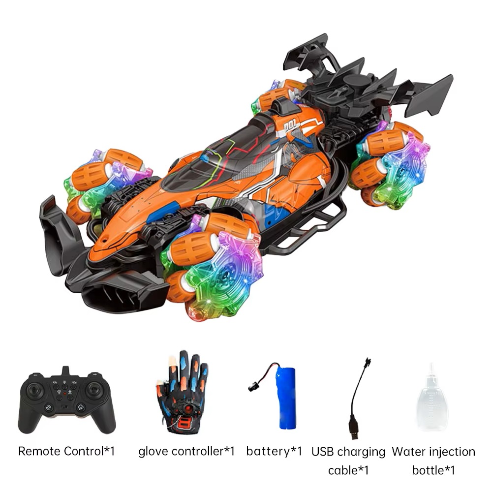 Τηλεκατευθυνόμενο Αυτοκίνητο Stunt 1/16 RC ORANGE Formula car MUSIC/SPRAY/GESTURE JHBPH11050O