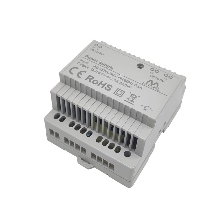 Τροφοδοτικό Ράγας DC 15V 2A 30W CE RoHS 80305