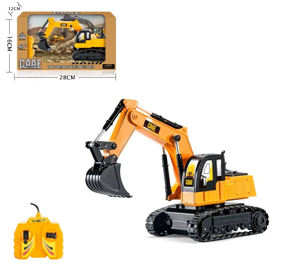 1:36 Τηλεκατευθυνόμενο Εκσκαφέας Excavator RC 2.4G Radio Control YELLOW