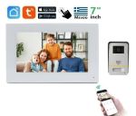 Σετ θυροτηλεόρασης Joytimer 2 καλωδίων με οθόνη Wi-Fi TUYA Smartlife APP WHITE HD 7