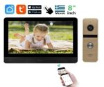 Σετ θυροτηλεόρασης Joytimer 4 καλωδίων με οθόνη Wi-Fi TUYA Smartlife APP BLACK HD 8 Σετ θυροτηλεόρασης Joytimer 4 καλωδίων με οθόνη Wi-Fi TUYA Smartlife APP BLACK HD 8