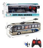Τηλεκατευθυνόμενο Τρόλεϊ Λεωφορείο 1/24 RC SILVER BUS JHBPH11055S 