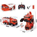 Τηλεκατευθυνόμενο Πυροσβεστικό Φορτηγό Truck Firefighter Transformer 2.4G Radio Control RED