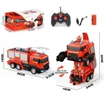 Τηλεκατευθυνόμενο Πυροσβεστικό Φορτηγό Truck Firefighter Transformer 2.4G Radio Control RED