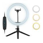 Ring Light Led Ring Lamp with Mini Tripod 26cm 2700-7000K με Επιτραπέζιο Τρίποδο και Βάση για Κινητό TRSY0026