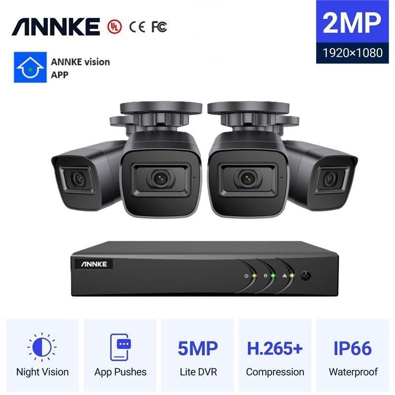 Φωτογραφία από ANNKE CCTV 4CH 5MP DVR + 4 2MP BULLET Cameras ΕΞΩΤΕΡΙΚΕΣ FULL SET DW41JD-CT1GR04