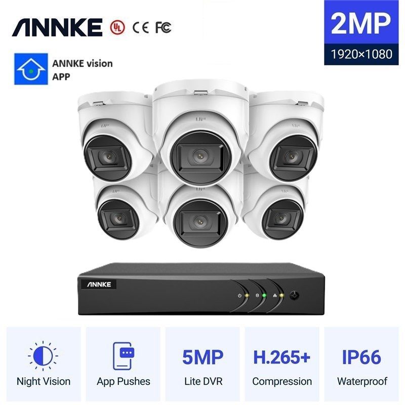 Φωτογραφία από ANNKE CCTV 8CH 5MP DVR + 6  2MP TURRET Cameras ΕΞΩΤΕΡΙΚΕΣ FULL SET DW81KD-C51BZ06