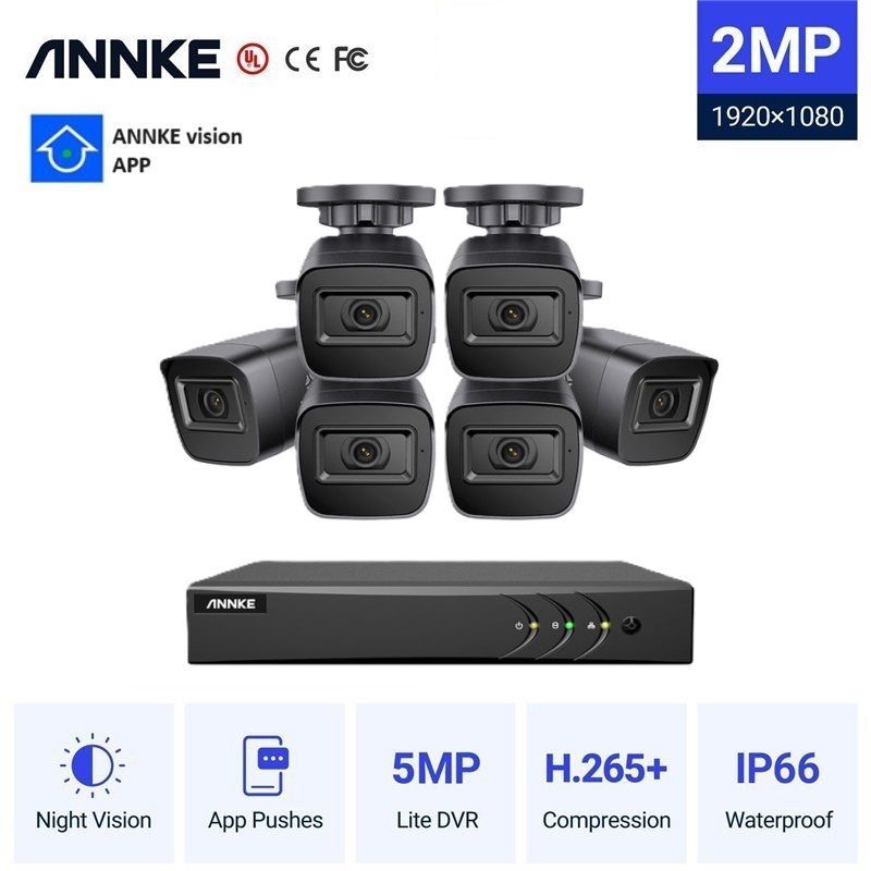Φωτογραφία από ANNKE CCTV 8CH 5MP DVR + 6  2MP BULLET Cameras ΕΞΩΤΕΡΙΚΕΣ FULL SET DW81KD-C51GR06