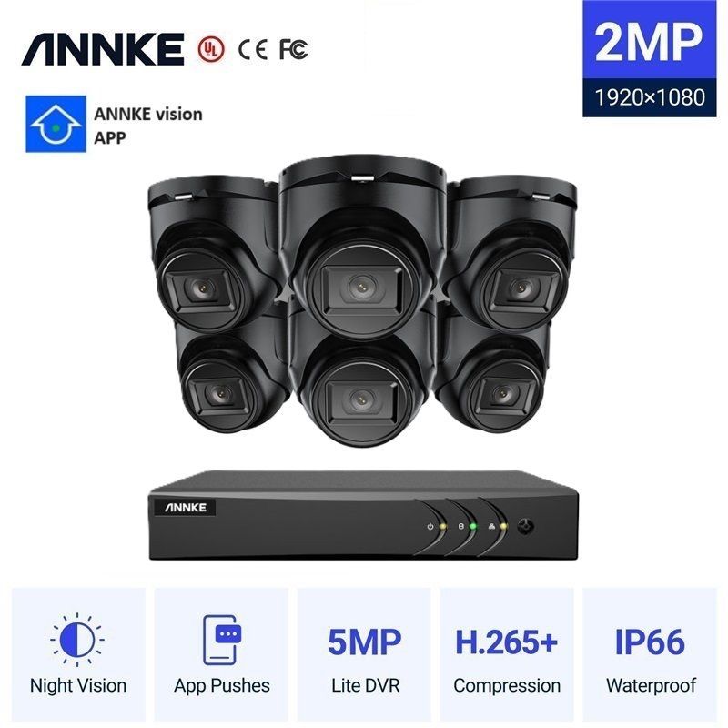 Φωτογραφία από ANNKE CCTV 8CH 5MP DVR + 6  2MP TURRET Cameras ΕΞΩΤΕΡΙΚΕΣ FULL SET DW81KD-CT1GS06