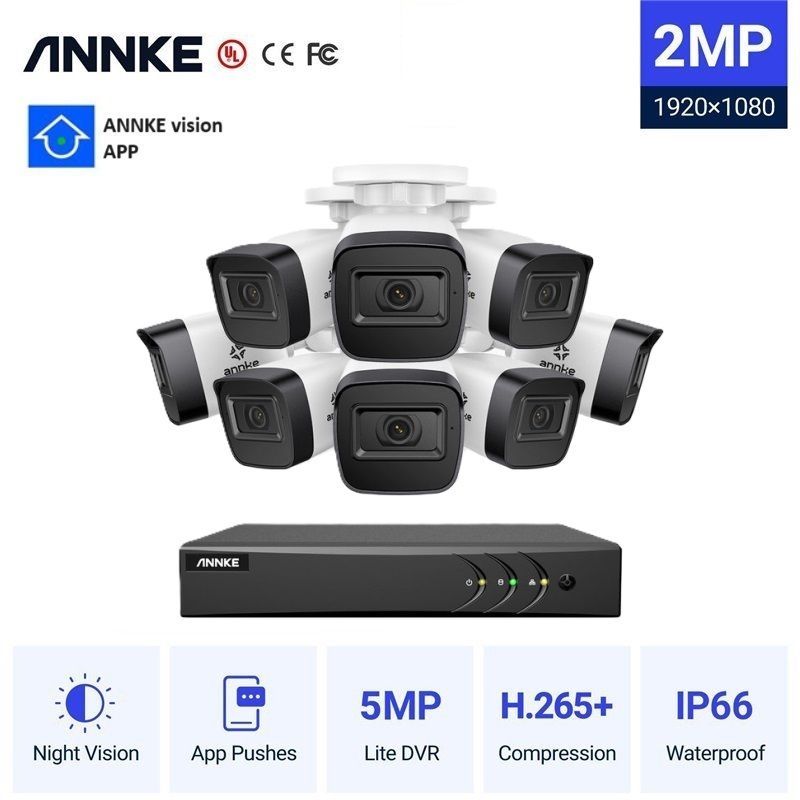 Φωτογραφία από ANNKE CCTV 16CH 5MP DVR + 8  2MP BULLET Cameras ΕΞΩΤΕΡΙΚΕΣ FULL SET DW61LD-C51BY08