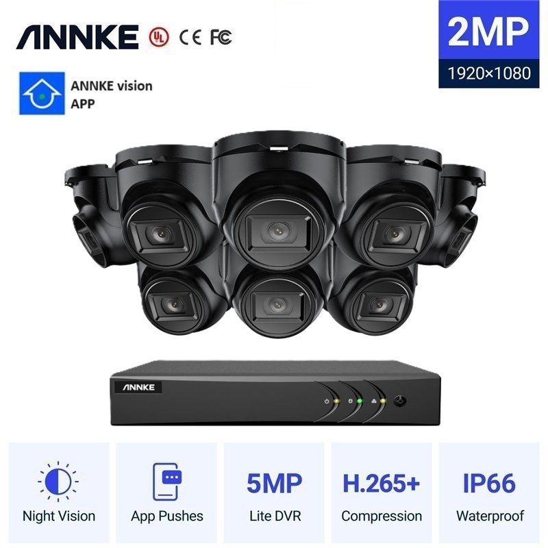 Φωτογραφία από ANNKE CCTV 16CH 5MP DVR + 8  2MP TURRET Cameras ΕΞΩΤΕΡΙΚΕΣ FULL SET DW61LD-CT1GS08