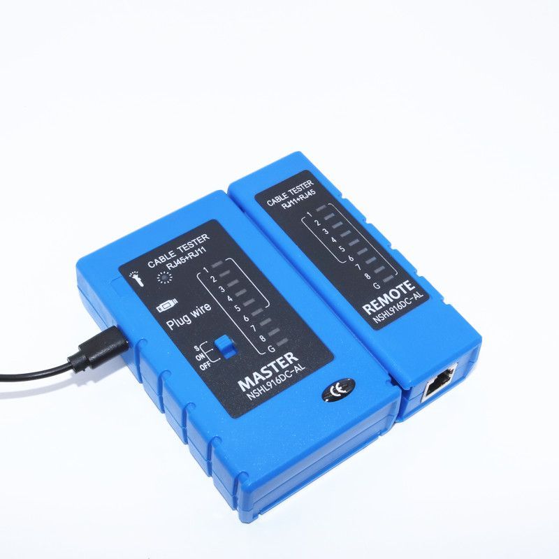 Φωτογραφία από OEM Network tester Έλεγχος δικτυακών καλωδίων RJ45 και RJ11 916DC BLUE