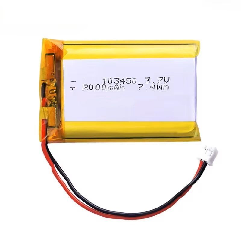 Φωτογραφία από Μπαταρία 2000mAh 3.7V Li-Po 7.4Wh με Χωρητικότητα 103450 2P PH 2.0 plug