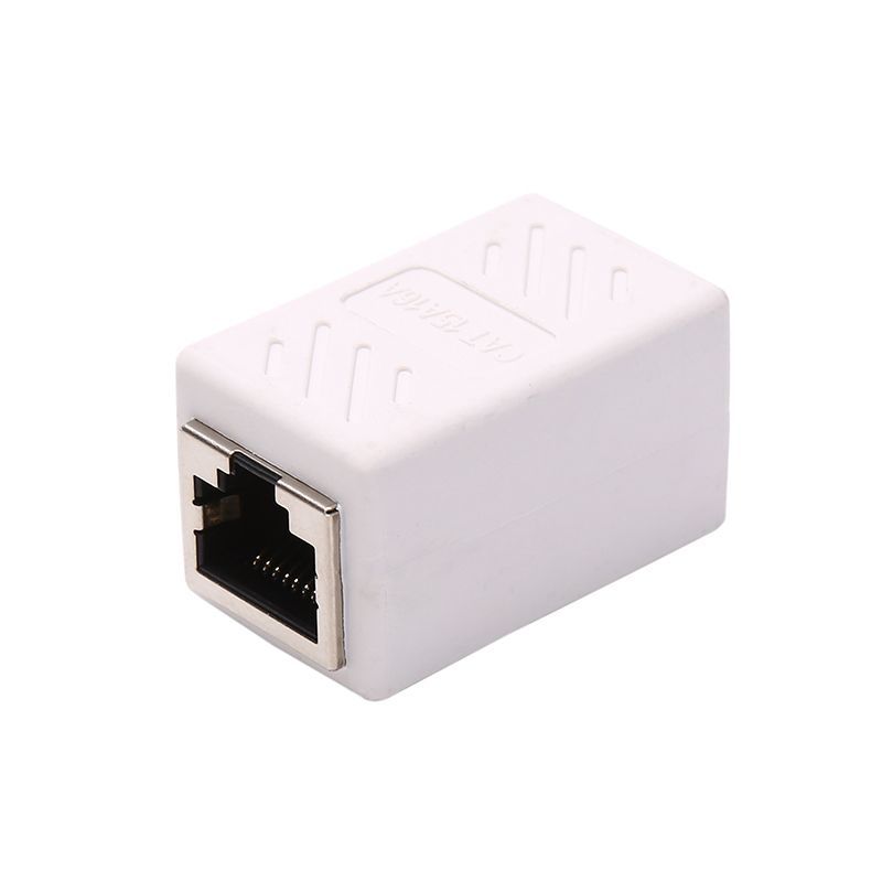 Φωτογραφία από RJ45 Connector Network Cable Adapter Shielded CAT5 CAT5e CAT6 CAT7 WHITE