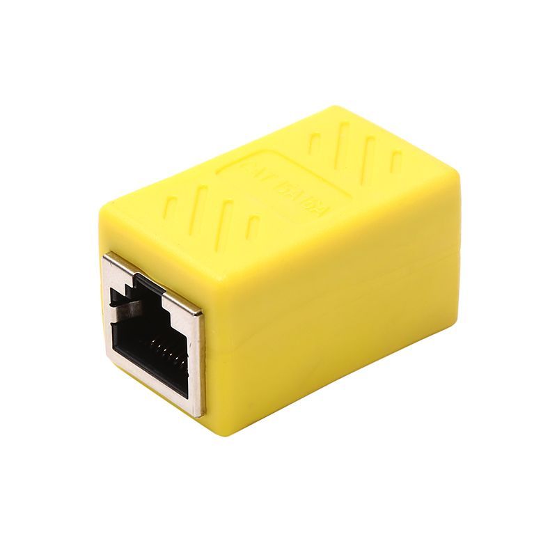 Φωτογραφία από RJ45 Connector Network Cable Adapter Shielded CAT5 CAT5e CAT6 CAT7 YELLOW