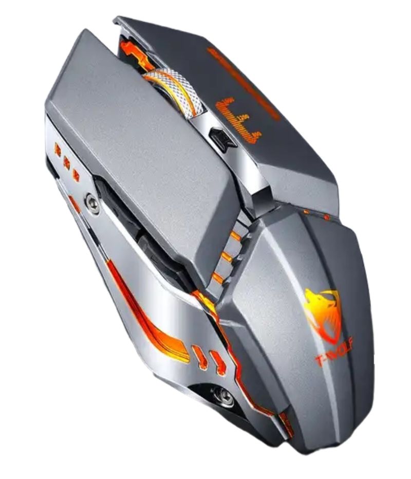 Φωτογραφία από T-Wolf Q15 Gaming mouse Ποντίκι 1600 DPI TWQ15G Grey