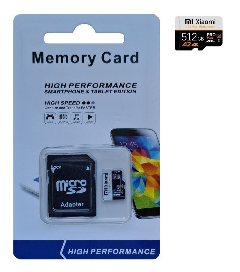 Φωτογραφία από MIXiaomi κάρτα μνήμης Micro SDXC 10x High Endurance 512GB Class 10 U3 A2 4K