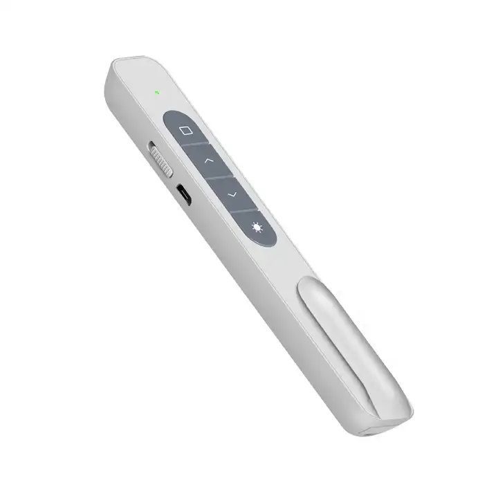 Φωτογραφία από 2.4 GHz Wireless 100m Presenter with Red Pointer Pen USB RF Remote Control WHITE FYB-05-W