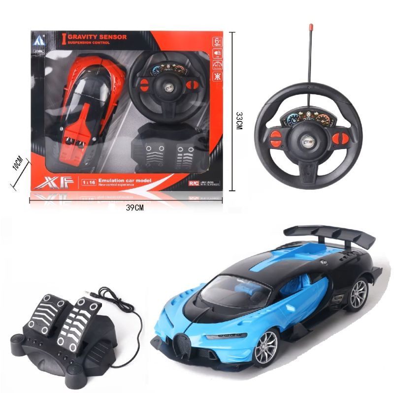 Φωτογραφία από Τηλεκατευθυνόμενο BUGATTI Αγωνιστικό με Φρένο-Γκάζι Επαναφορτιζόμενο BLUE