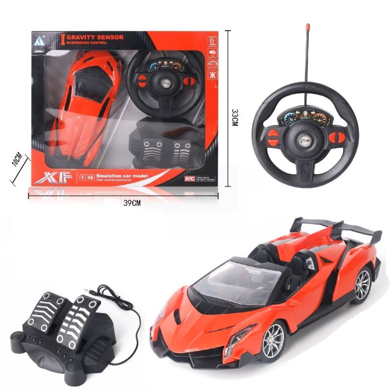 Φωτογραφία από Τηλεκατευθυνόμενο LAMBORGHINI Αγωνιστικό με Φρένο-Γκάζι Επαναφορτιζόμενο RED