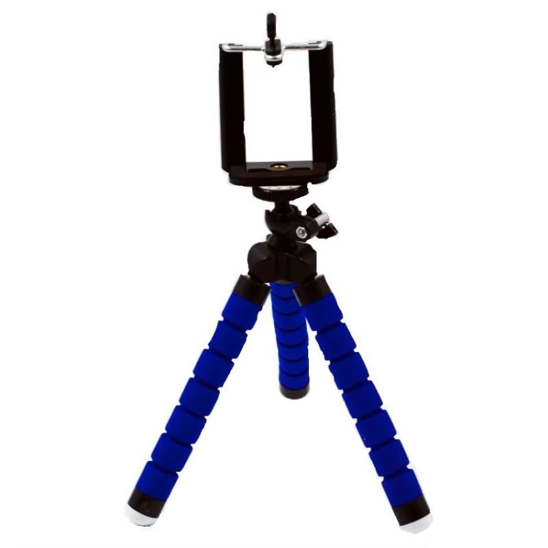 Φωτογραφία από Universal Flexible Τρίποδο – Μίνι mini tripod BLUE