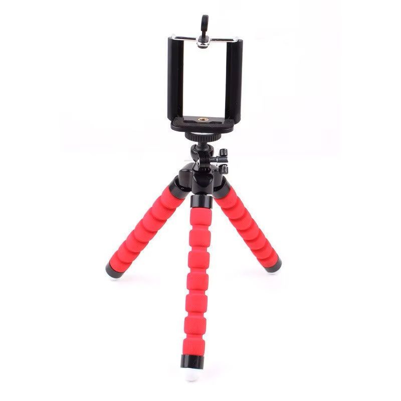Φωτογραφία από Universal Flexible Τρίποδο – Μίνι mini tripod RED