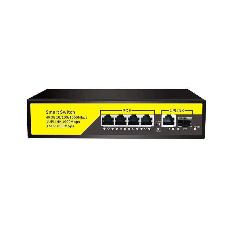 Φωτογραφία από POE Switch με 5 Θύρες Gigabit Hnet PSE1005GS