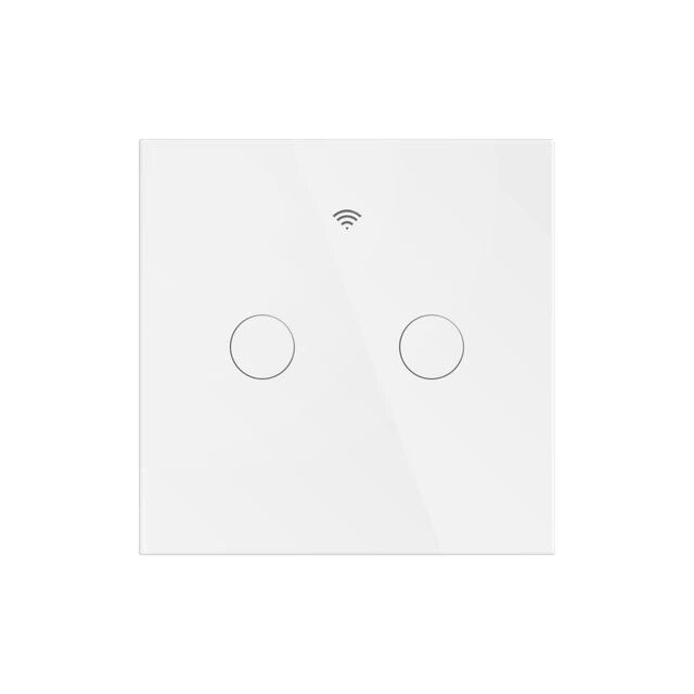 Φωτογραφία από EARU Διακόπτης Χωνευτός Wi-Fi Λευκός Διπλός EATSW-TY-2-W